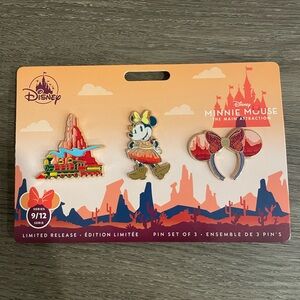 2020 LE Disney Minnie Mouse Main Attraction Pin Set - Big Thunder Mountain
